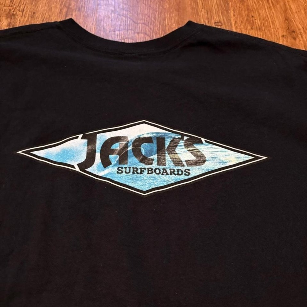 preloved black Jacks Surfboards T-shirt with blue logo - Picture 3 of 5